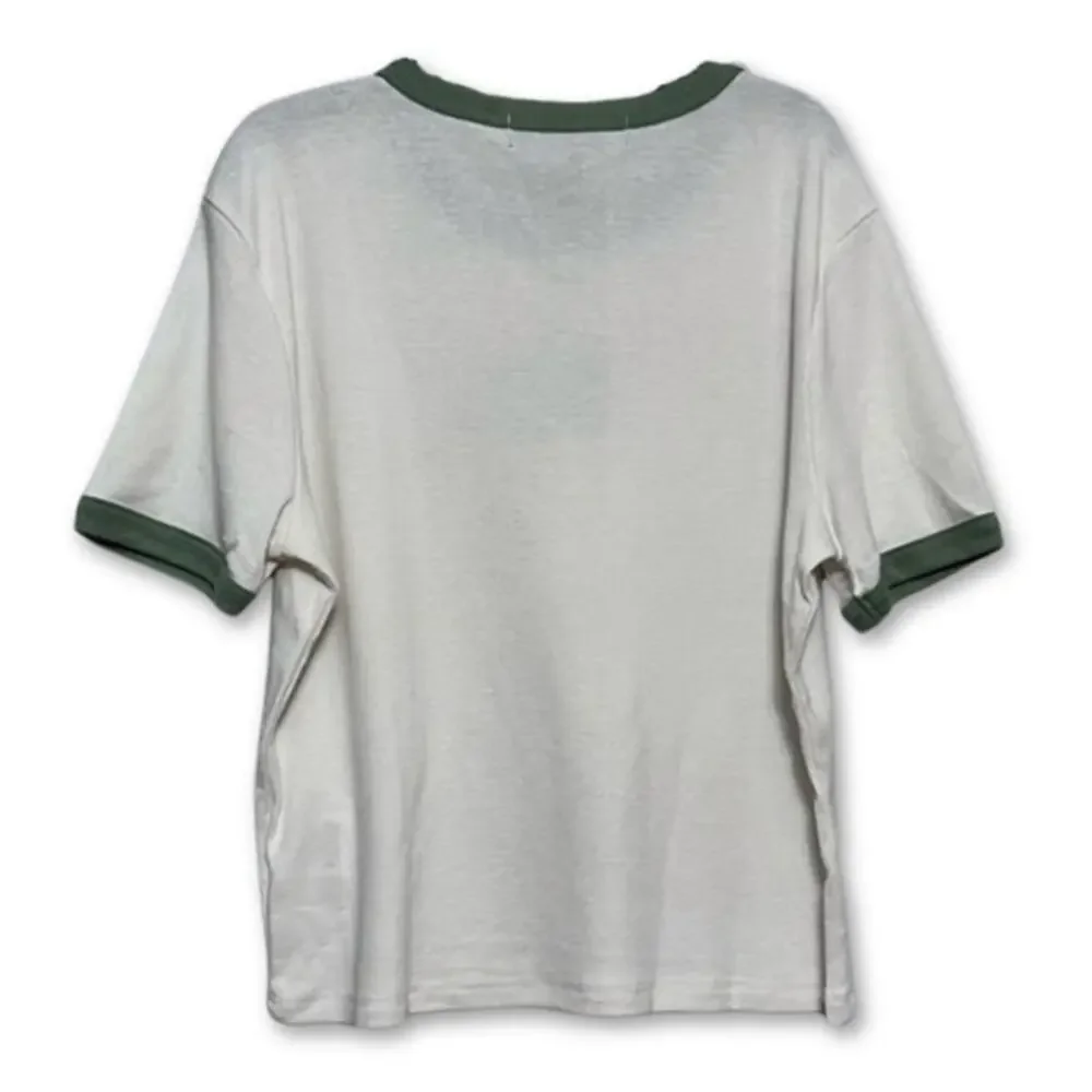 Vinyl Icons T-Shirt New York Athletics 1997-98 Scoop Neckline White Girls M NWOT